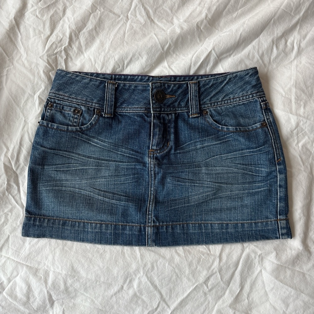 Guess Blue Denim Mini Skirt